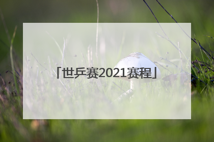 「世乒赛2021赛程」世乒赛2021赛程时间表