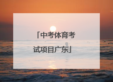 「中考体育考试项目广东」广东中考体育考试项目有游泳了?